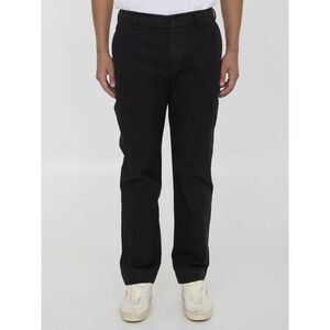 JAMES PERSE Relaxed Fit Cotton Twill Pants Men BLACK